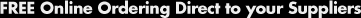 FREE Online Ordering Direct to your Suppliers