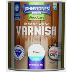 Johnstone's Indoor Wood Varnish - Clear Satin