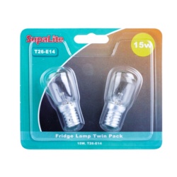 SupaLite 15W Fridge Lamps T26-E14 Base