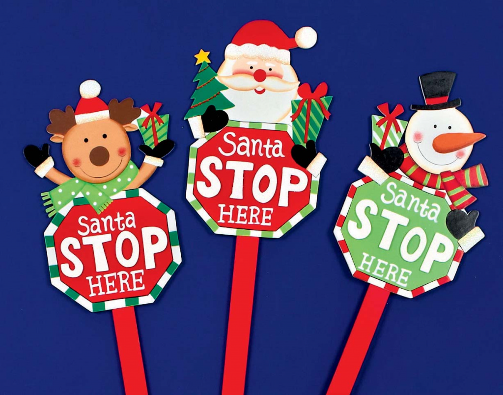 premier santa stop here sign santa snowman reindeer stax premier santa stop here sign santa snowman reindeer stax