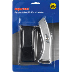SupaTool Retractable Metal Knife & Holder