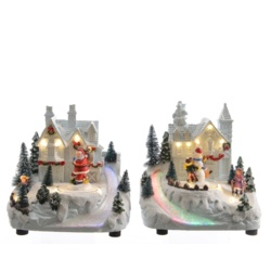 Kaemingk LED House With Fibre Optics Warm White