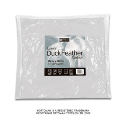 Ottoman Duck Feather Cushion Pad