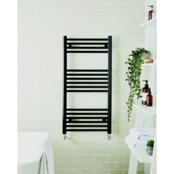 Kvit Straight Black Towel Rail