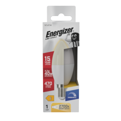 Energizer LED Candle 470lm Opal E14 Dimmable