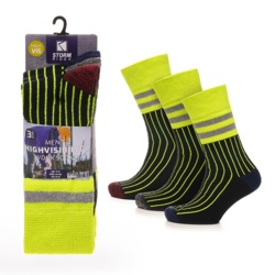 RJM Mens Neon Work Socks