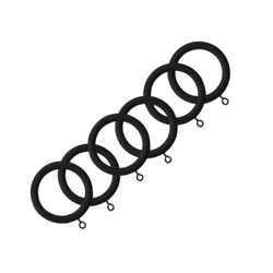 Jones Interiors Shore Wood Rings Black