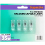 SupaLite Halogen 12v Capsule Lamp - 4 Pack Blister