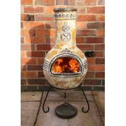 Gardeco Azteca Yellow Mexican Chimenea