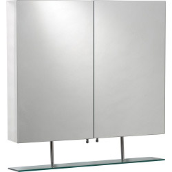 T C Bathrooms Colorado Cabinet with Glass Shelf
