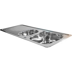 SupaPlumb Reversible 1 Tap 1 1/2 Bowl Inset Sink