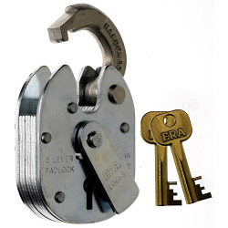 Era 5 Lever Padlock (W) 64 (D) 20 (H) 84