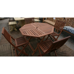 Island Spring Hardwood Folding Set