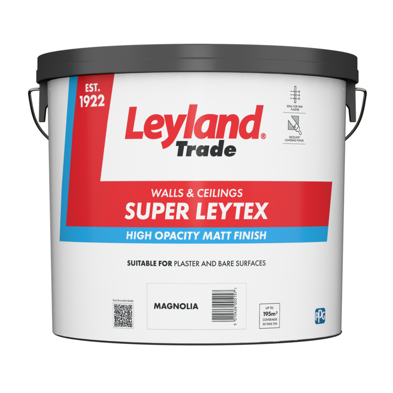 Leyland Trade Super Leytex Matt 15L Magnolia