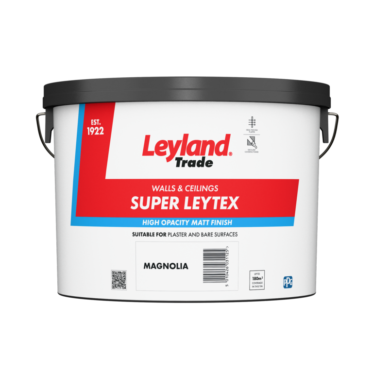 Leyland Trade Super Leytex Matt 10L Magnolia