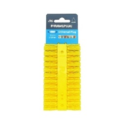 Rawlplug Uno Yellow - Clip of 96 Plugs 5 x 24mm