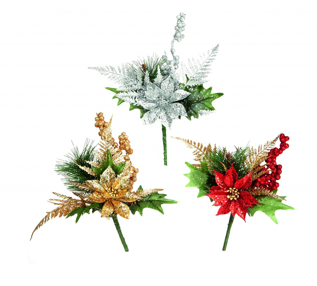 Premier Poinsettia Pick