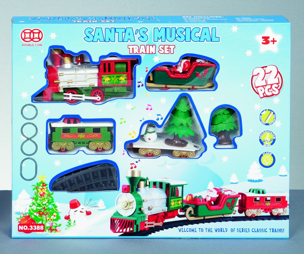 Premier Christmas Train Set With Music - Jingle Bells 22 Piece