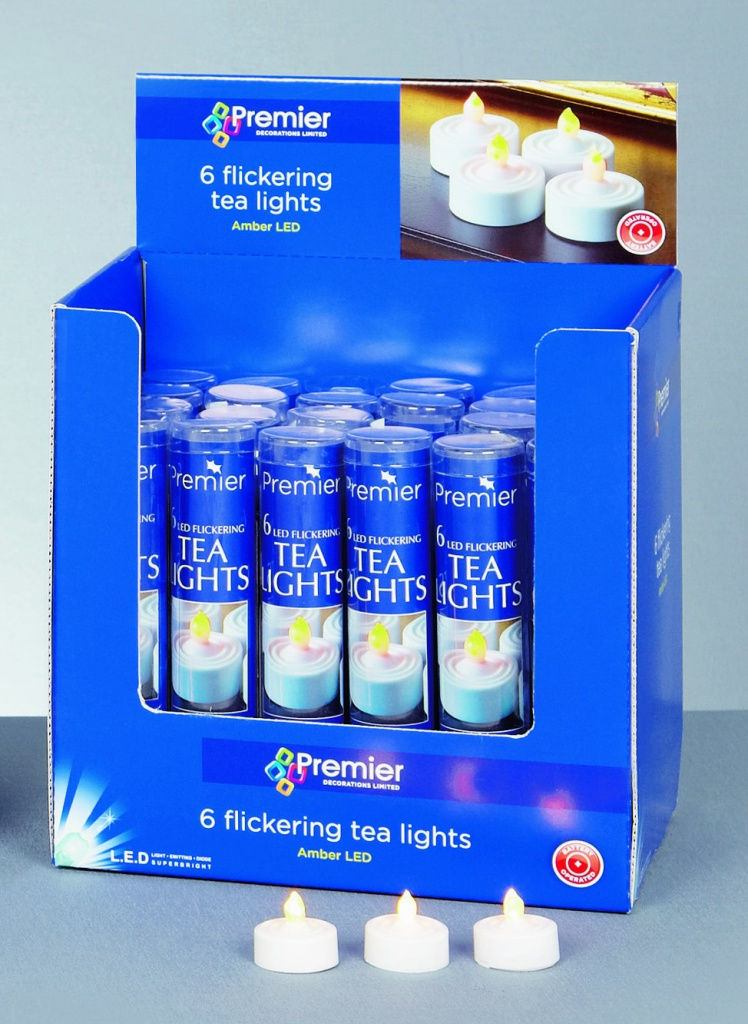 Premier Flickering LED Tealights