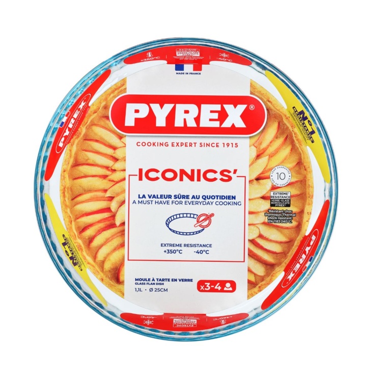 Pyrex Iconics Flan Dish - 25cm