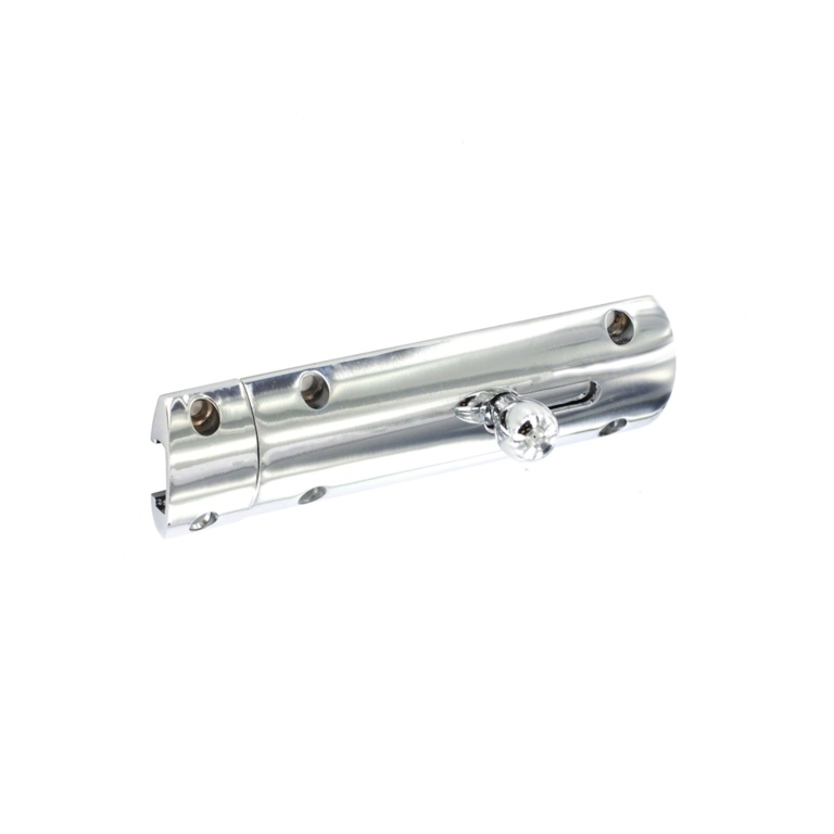 Securit Chrome Plated Modern Bolt 100mm - Pack of 5