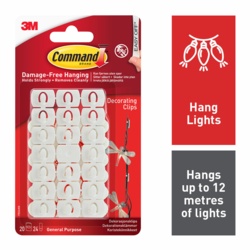 Command Decorating Clips White x36 17026