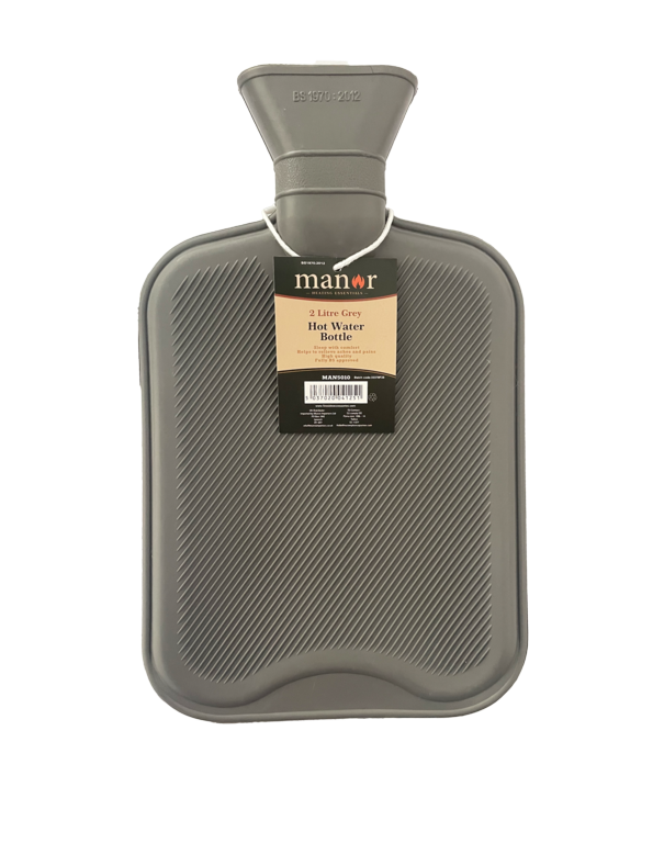 Manor Hot Water Bottle 2L Grey