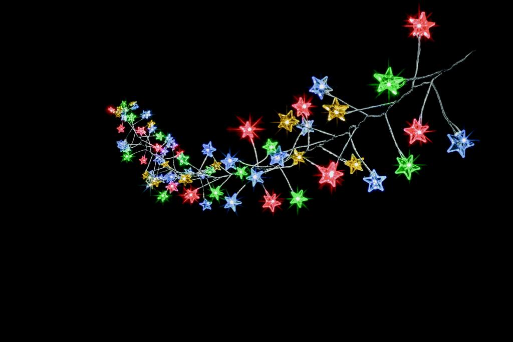 Premier Multi Action Battery Operated MICROBRIGHT Star Cluster 80 LED Multi