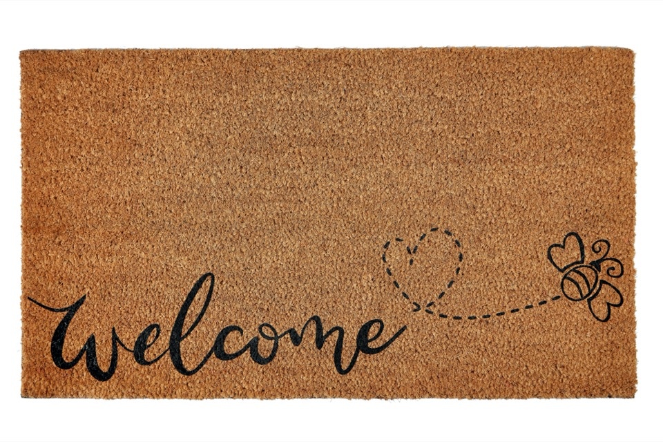 Groundsman Welcome Bee Doormat 40x70cm