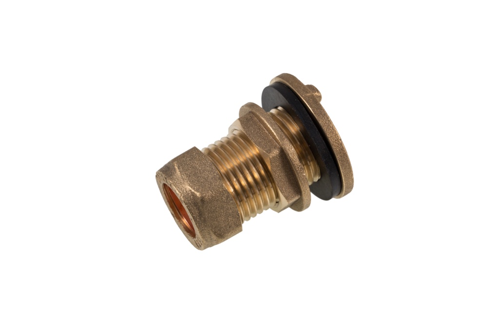 Securplumb WRAS Flanged Tank Connector 15mm