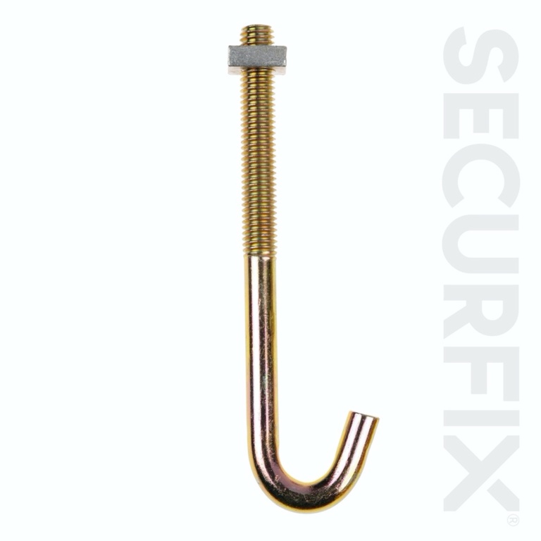 Securfix Hook Bolt M8X160mm 5 Pack