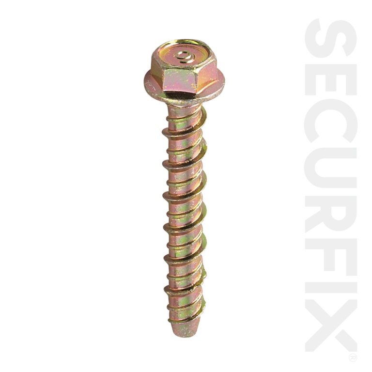 Securfix Concrete Bolt Zinc Plated M8X100mm 10 Pack