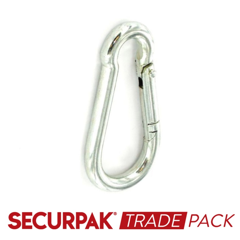 Securpak Snap Hook Zinc Plated M8 5 Pack