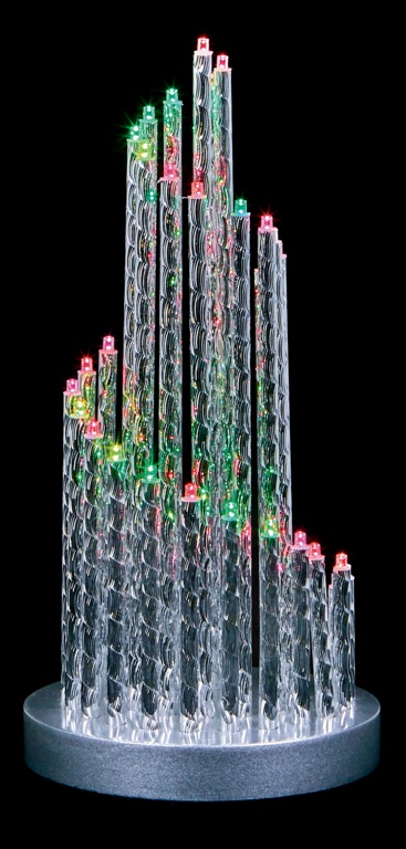 Premier Spiral Candlebridge Col Metallic 33 LED