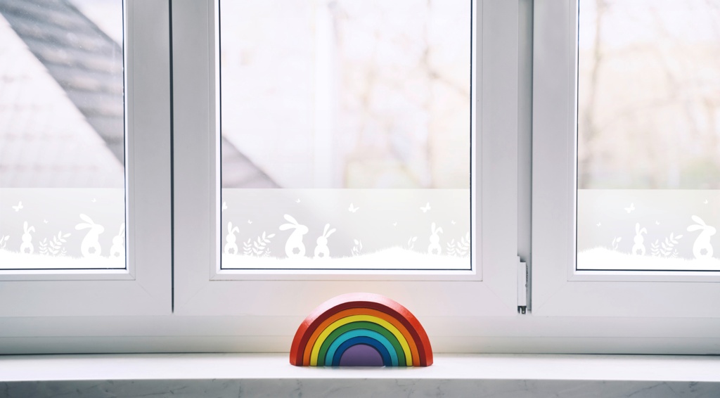 d-c-fix® Static Cling Window Border - Rabbits - Stax Trade Centres