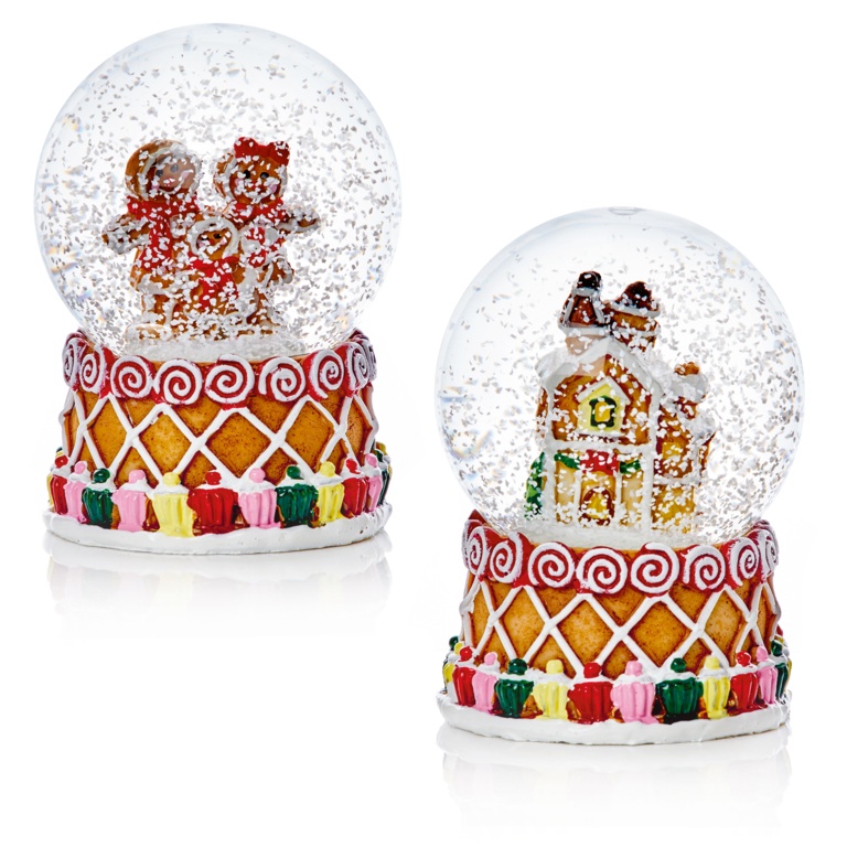 Premier Gingerbread Waterglobe 45mm Assorted
