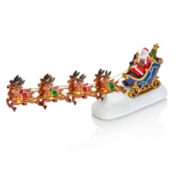 Premier Lit Santa Sleigh With Reindeer