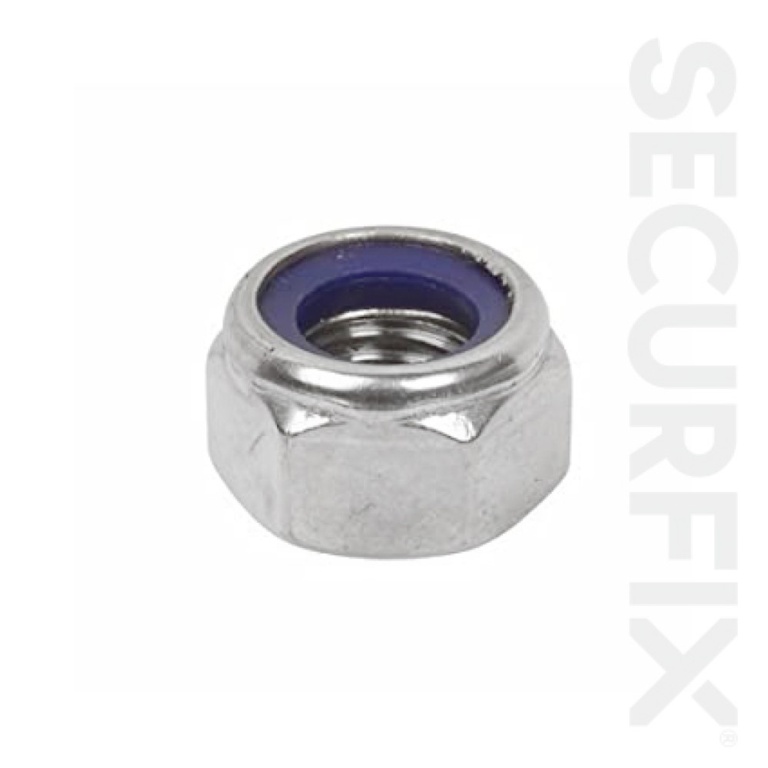Securfix Nylon locking Nut 50 Pack M12