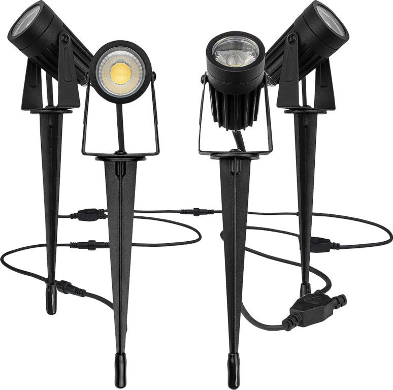 Luceco Garden Spike Light Kit 4 Pack 3w