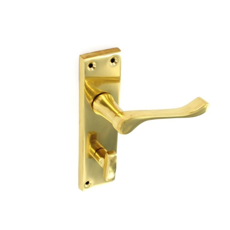 Securit Victorian Scroll Bathroom Handles (Pair) 150mm