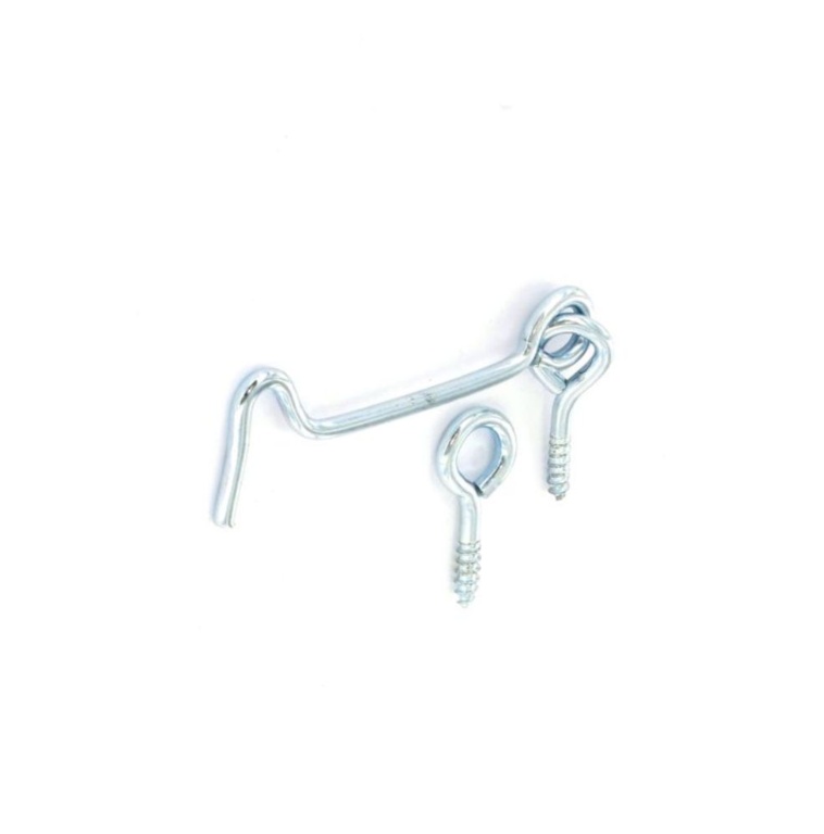 Securit Gate Hooks & Eyes Zinc Plated (2) 100mm
