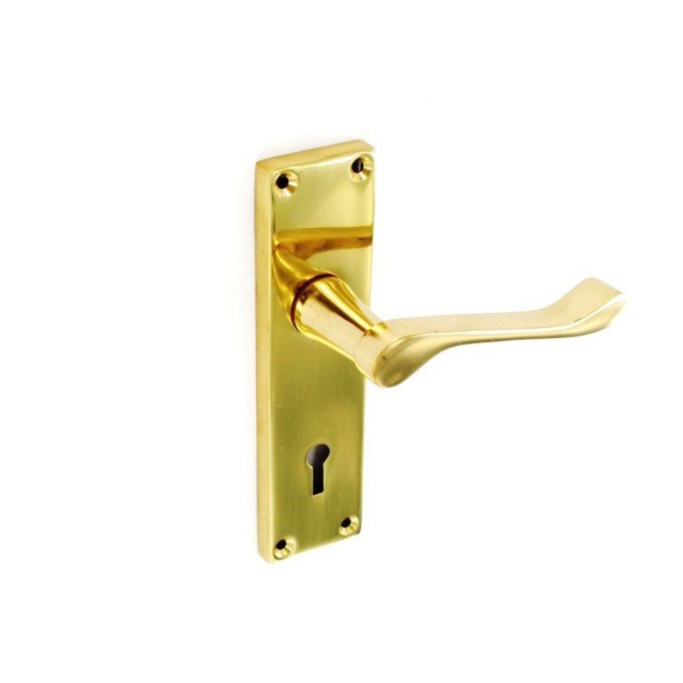 Securit Victorian Scroll Lock Handles (Pair) 150mm