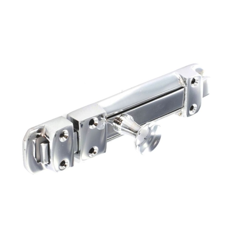 Securit Chrome Heavy Door Bolt 100mm