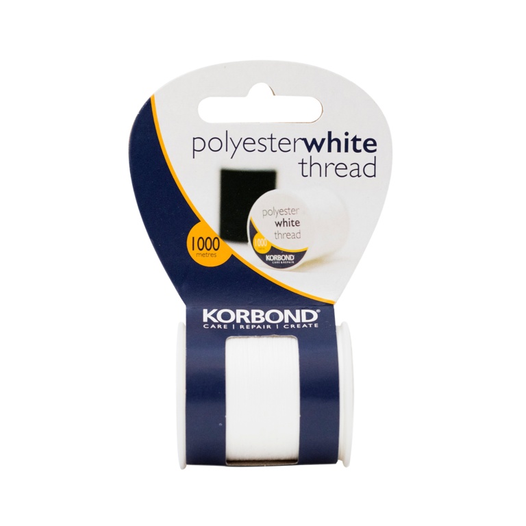 Korbond Extra Strong White Thread 1000m