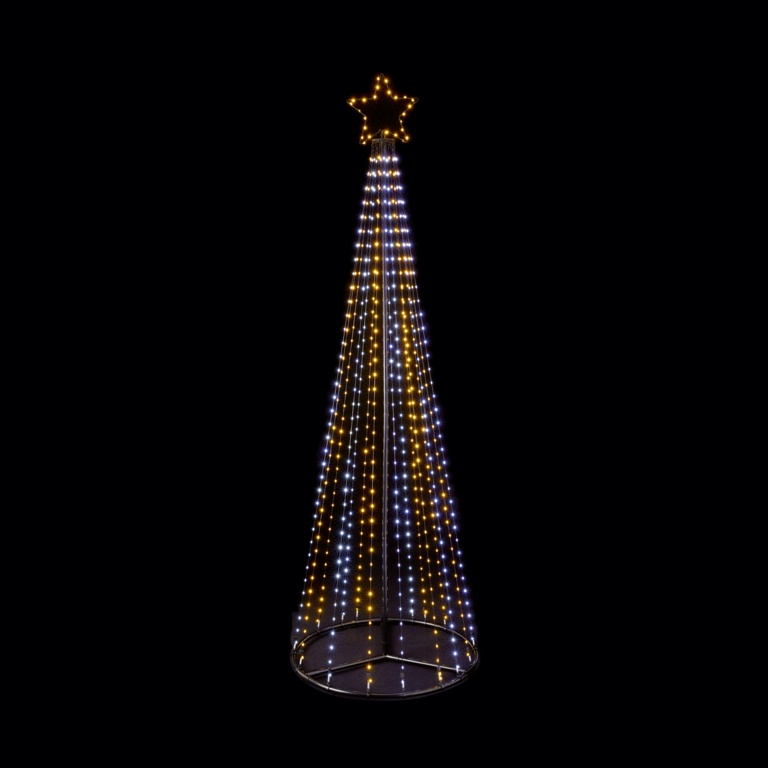 Premier Multi Action FlexiBright Pyramid Tree 2.1m