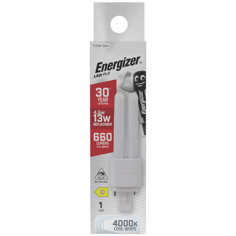 Energizer LED PLD G24D 2 Pin 4.5w 600lm 4000k