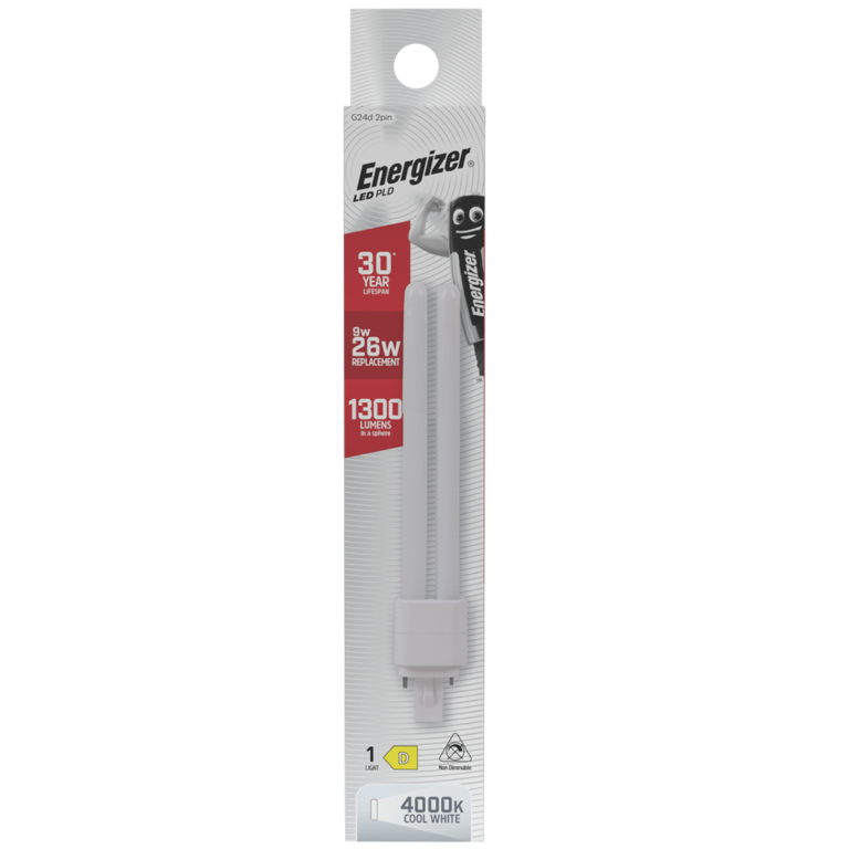 Energizer LED PLD G24D 2 Pin 9w 1300lm 4000k