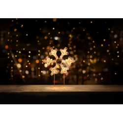 Premier Gold Table Top Snowflake 720 LEDs