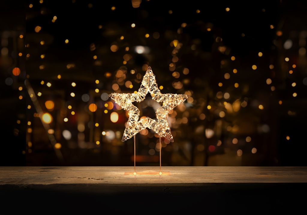 Premier Gold Table Top Star 720 LEDs 45cm