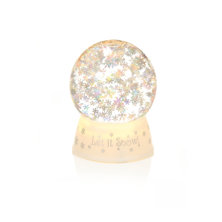 Premier Snowflake Water Spinner Globe 15cm